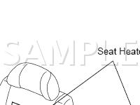 Seat Heater Components Diagram for 2004 Toyota Sequoia  4.7 V8 GAS
