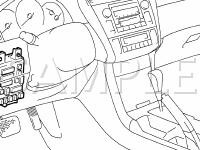 Front Power Seat Control System Diagram for 2004 Toyota Solara  2.4 L4 GAS