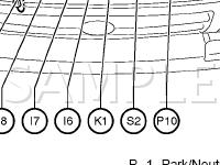 Engine Compartment Diagram for 2004 Toyota Tacoma  2.7 L4 GAS