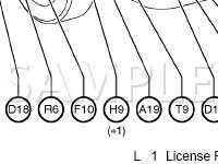 Body Connectors Diagram for 2004 Toyota Tundra  4.7 V8 GAS