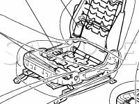 Front Power Seat Control System Locations Diagram for 2005 Toyota 4runner Limited 4.7 V8 GAS