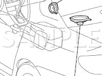 Audio System Location Diagram for 2005 Toyota Corolla XRS 1.8 L4 GAS