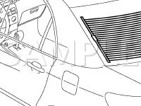 Window Defogger System Location Diagram for 2005 Toyota Corolla XRS 1.8 L4 GAS