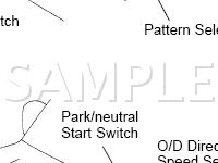 Automatic Transmission Components Diagram for 2005 Toyota Land Cruiser  4.7 V8 GAS