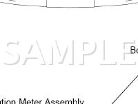 Combination Meter Diagram for 2005 Toyota Land Cruiser  4.7 V8 GAS