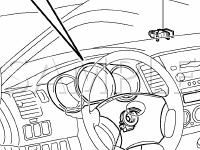 Safety Restraint System Diagram for 2005 Toyota Tacoma PRE Runner 2.7 L4 GAS