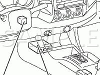 Instrument Panel Component Locations Diagram for 2005 Toyota Tacoma PRE Runner 4.0 V6 GAS