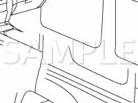 Back Door Power Window Control Components Diagram for 2006 Toyota 4runner Limited 4.0 V6 GAS