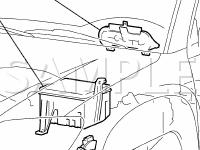 Combination Meter Locations Diagram for 2006 Toyota 4runner Sport 4.7 V8 GAS