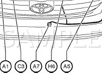 Electrical Wiring Routing Diagram for 2006 Toyota Corolla S 1.8 L4 GAS