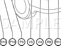 Position Of Parts In Body Diagram for 2006 Toyota Corolla LE 1.8 L4 GAS