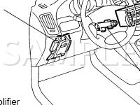 Audio System Components Diagram for 2006 Toyota Highlander  2.4 L4 GAS