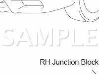 Power Source Locations Diagram for 2006 Toyota Matrix XRS 1.8 L4 GAS