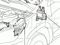 Instrument Panel And Engine Compartment Diagram for 2006 Toyota RAV4 Limited 3.5 V6 GAS