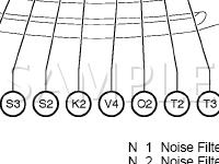 Engine Compartment Diagram for 2006 Toyota Sequoia SR5 4.7 V8 GAS