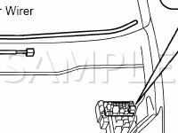 Window Defogger System Diagram for 2006 Toyota Sienna XLE 3.3 V6 GAS