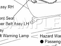 Seat Belt Warning System Diagram for 2006 Toyota Tacoma PRE Runner 2.7 L4 GAS