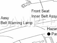 Seat Belt Warning System Diagram for 2006 Toyota Tacoma  2.7 L4 GAS
