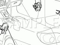 Door Components Diagram for 2007 Toyota Corolla LE 1.8 L4 GAS