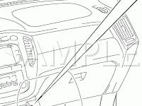 Safety Restraint Components Diagram for 2007 Toyota Highlander Sport 3.3 V6 GAS