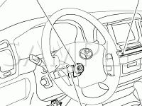 Security System Components Diagram for 2007 Toyota Land Cruiser  4.7 V8 GAS