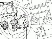 Steering Wheel Components Diagram for 2007 Toyota Sienna XLE 3.5 V6 GAS