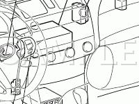 Instrument Panel Components Diagram for 2008 Chevrolet AVEO5 LS 1.6 L4 GAS