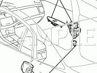 Door Components Diagram for 2008 Toyota Avalon XL 3.5 V6 GAS