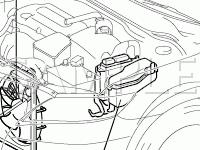 Engine Compartment Diagram for 2008 Toyota Camry  2.4 L4 GAS