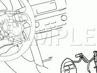 Steering Column Components Diagram for 2008 Toyota Camry XLE 2.4 L4 GAS