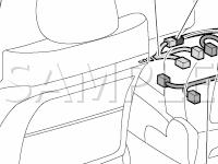 Engine Compartment Grounds and Connectors Diagram for 2008 Toyota Camry LE 3.5 V6 GAS