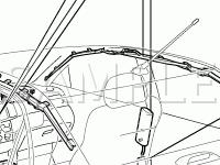 Safety Restraint Components Diagram for 2008 Toyota Corolla Sport 1.8 L4 GAS