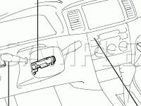 Instrument Panel Diagram for 2008 Toyota Corolla CE 1.8 L4 GAS