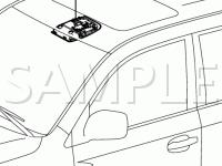 Front Cabin Components Diagram for 2008 Toyota Land Cruiser  5.7 V8 GAS