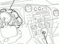 Instrument Panel Diagram for 2008 Toyota Matrix  1.8 L4 GAS