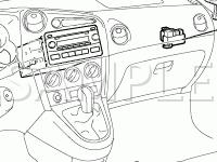 Instrument Panel Diagram for 2008 Toyota Matrix XR 1.8 L4 GAS