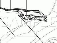 Windshield Wiper/Washer Components Diagram for 2008 Toyota Matrix XR 1.8 L4 GAS
