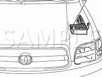 Engine Compartment Components Diagram for 2008 Toyota Sequoia Limited 4.7 V8 GAS