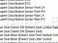 Seat Components Diagram for 2008 Toyota Solara Sport 3.3 V6 GAS