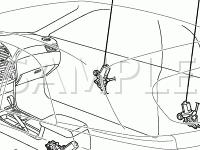 Convertible Roof Components Diagram for 2008 Toyota Solara Sport 3.3 V6 GAS