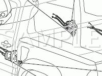 Door Lock Components Diagram for 2008 Toyota Tacoma  2.7 L4 GAS
