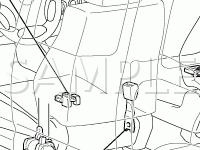 Safety Restraint Components Diagram for 2008 Toyota Tacoma  4.0 V6 GAS