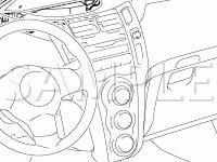 Instrument Panel Diagram for 2008 Toyota Yaris S 1.5 L4 GAS