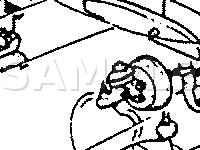 Anti-Lock Brake System Component Locations Diagram for 1989 Toyota Supra  3.0 L6 GAS
