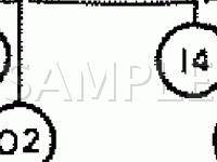 Connector Locations (Engine Compartment) Diagram for 1994 Toyota Land Cruiser  4.5 L6 GAS