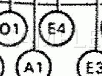 Connector Locations (Engine Compartment) Diagram for 1993 Toyota Paseo  1.5 L4 GAS