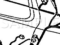 Grounds & Harness To Harness Connectors Diagram for 1995 Toyota Camry DX 2.2 L4 GAS