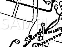 Body Grounds & Harness To Harness Connector Locations Diagram for 1996 Toyota Corolla DX 1.8 L4 GAS