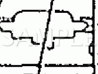 Engine Compartment Connector Locations Diagram for 1995 Toyota Land Cruiser  4.5 L6 GAS