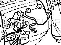 I/P Grounds & Harness To Harness Connector Locations Diagram for 1999 Toyota Avalon  3.0 V6 GAS